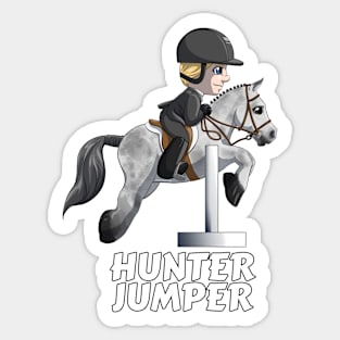 Cute Little Hunter Jumper Rider Sticker